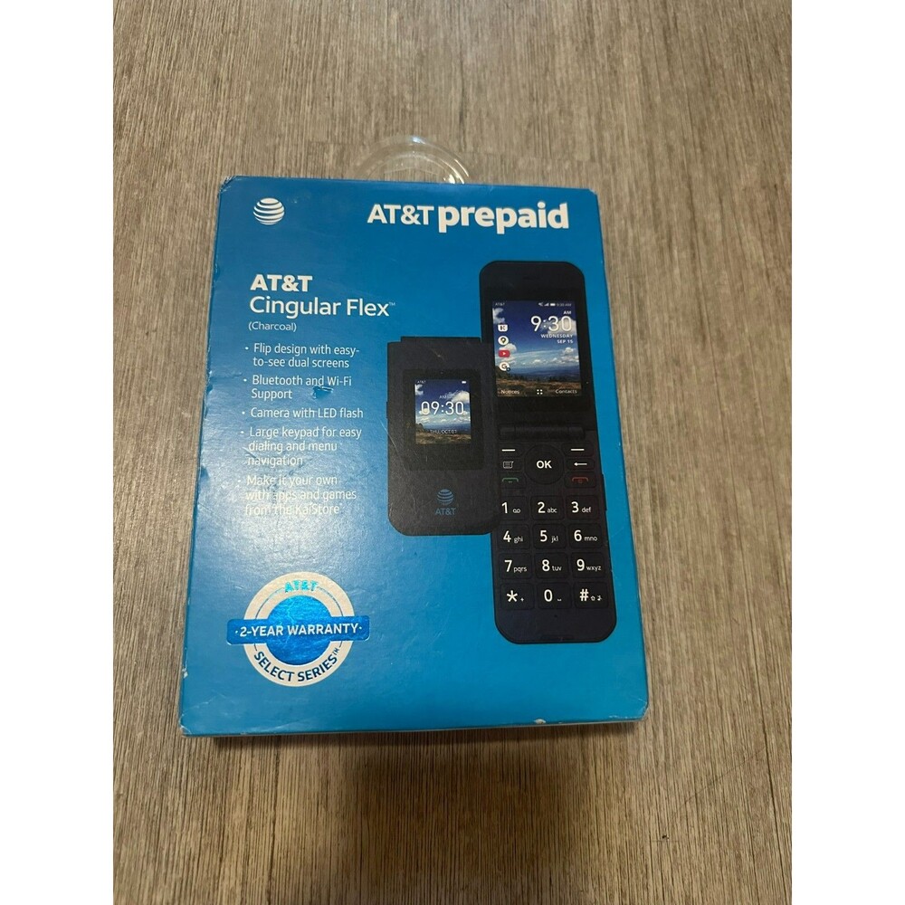 AT&T Cingular Flex Android Flip Phone - 4GB - Charcoal Gray - EA211101 (AT&T)